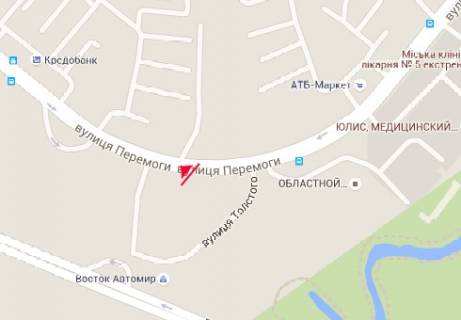 Билборд A в Запорожье, 3x6  Перемоги вул., 97 схема