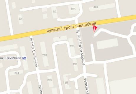 Білборд, Бігборд (Борд)  B у Нікополі Героев Чернобыля ул., 48а схема