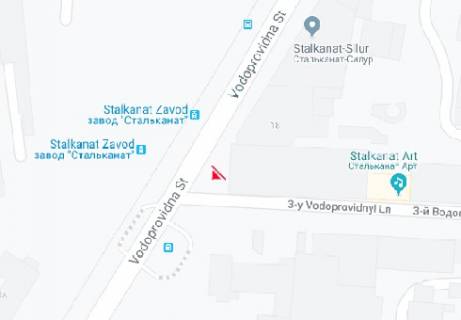 Билборд A в Одессе, 3x6  Водопровідна вул., 16 схема