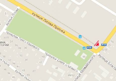 Білборд, Бігборд (Борд)  A у Черкасах, 3x6  Лісова просіка вул. - Можайського вул. схема