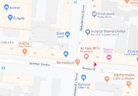 Ситилайт B в Одессе Бунина ул., 21 B схема