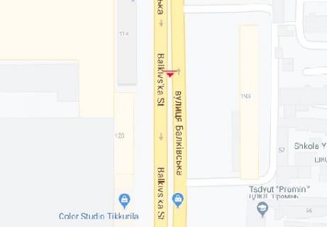 Билборд A в Одессе, 3x6  Балківська вул., 120 схема