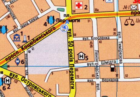 Скроллер A в Виннице, 2.32x3.14  Коцюбинського вул. - Замостянська вул. - 9367 схема