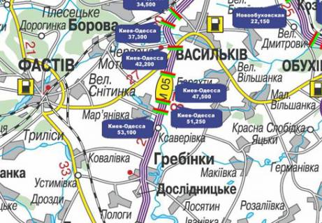 Нестандарт  в Киеве, 3x18  Траса M-05, Київ-Одеса, 53,100 схема