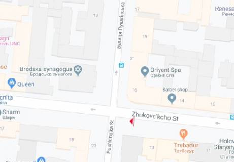 Ситилайт B в Одессе Жуковского ул. № 13 B схема