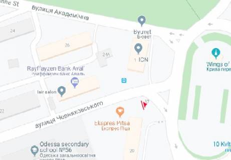 Призма A в Одессе 10-го Апреля - Черняховского правая - 13322 схема