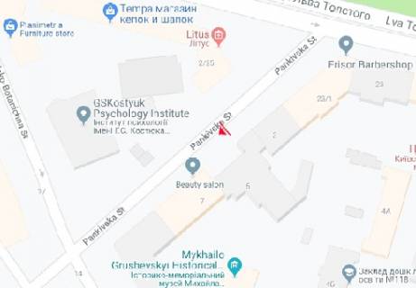 Беклайт A у Києві Паньківська вул., 3 схема