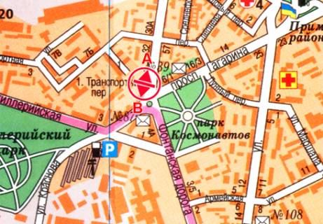 Призма A в Одессе Среднефонтанская ул., 34 - 320108 схема