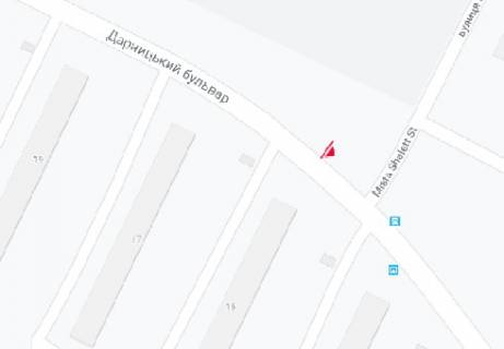 Білборд, Бігборд (Борд)  A у Києві, 3x6  Дарницький бульв., 15 схема