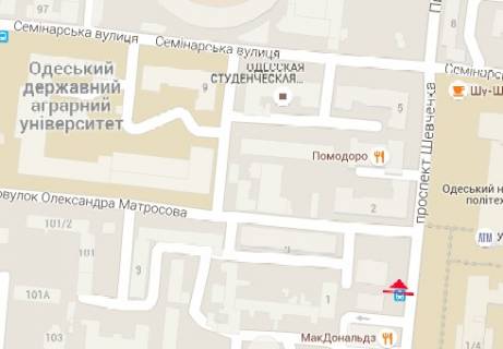 Беклайт A у Одесі Шевченка просп., 4е схема
