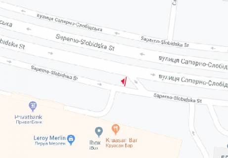 Призма A в Киеве, 3x6  Саперно-Слобідська вул., 26 - 478192 схема