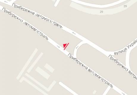 Білборд, Бігборд (Борд)  A у Запоріжжі, 3x6  Набережна магістраль - Українська вул. (№ 1) схема