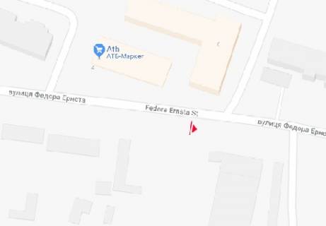 Билборд B в Киеве, 3x6  Федора Ернста вул., 2 схема