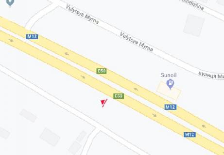 Билборд A в Виннице Хмельницкое шоссе, въезд в город схема