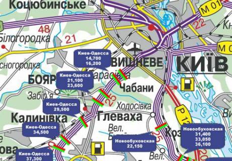 Нестандарт B у Чабани, 3x18  Траса M-05, Київ-Одеса, 16,200 схема