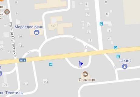 Билборд B в Луцке Ровенская ул., 154, возле бара "Околица" схема