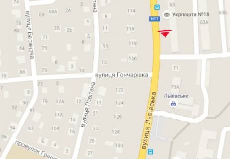 Білборд, Бігборд (Борд)  A у Луцьку, 3x6  Львівська вул., 63 схема