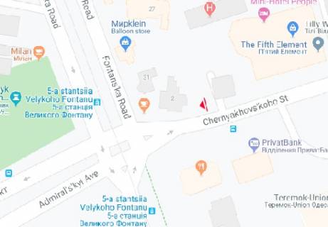 Ситилайт B в Одессе Черняховского, 6 B схема