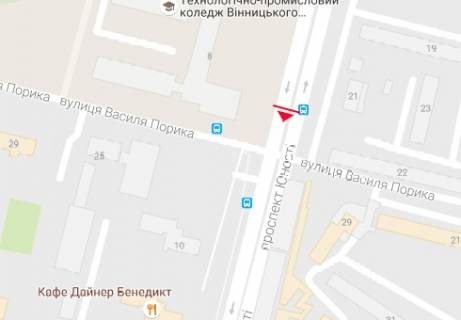 Призматрон, Призма A у Вінниці, 3x6  Юності просп., 8 - Василя Порика вул. (Порика Василя вул.) - 480382 схема