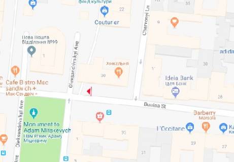 Скроллер A в Одессе Бунина ул. - Александровский пр. А3 - 320197 схема