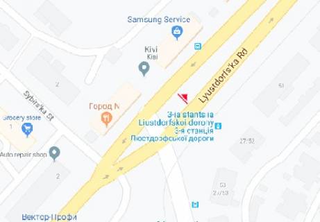 Билборд B в Одессе, 3x6  Люстдорфська дорога, 88В схема