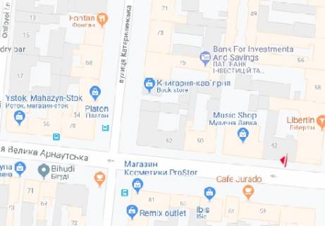 Ситилайт B в Одессе Б.Арнаутская, 42 B схема