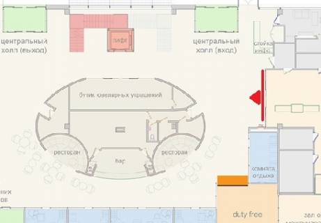 Нестандарт A в Киеве Центральный холл, 1 этаж (Терминал B) схема