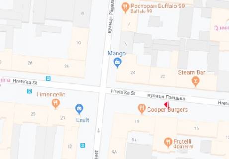 Ситилайт A в Одессе Греческая ул., 17 А схема