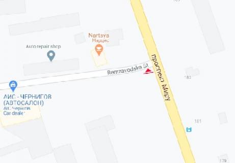 Білборд, Бігборд (Борд)  A у Чернігові, 3x6  Миру просп., 190а схема