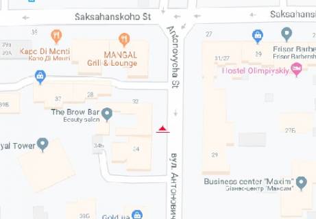 Беклайт A у Києві Антоновича вул., 32 схема