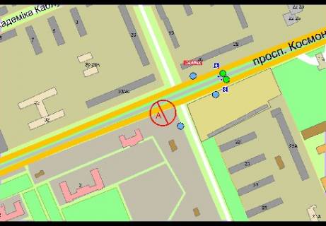 Призматрон, Призма A у Києві Комарова пр. - Героїв Севастополя вул. - 340161 схема