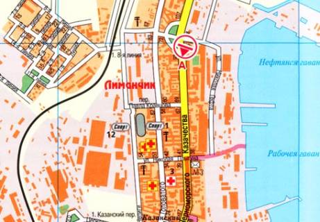 Билборд A в Одессе, 3x6  Чорноморського Козацтва вул., 66а схема