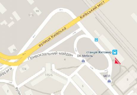 Призма A в Житомире Привокзальний пл., 2 - 9837 схема