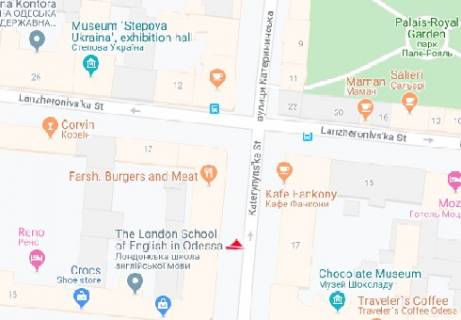 Ситилайт A в Одессе Екатерининская ул., 14 А схема