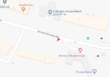 Беклайт B у Києві Мечникова вул., 8 схема