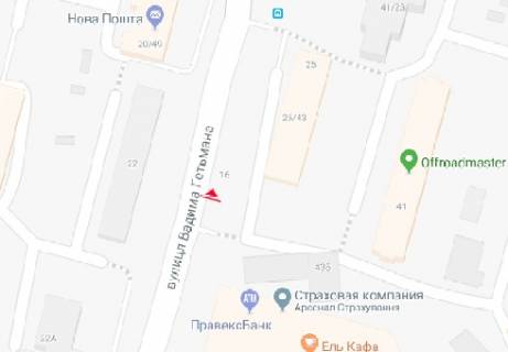 Скроллер B в Киеве Вадима Гетьмана ул., 23 - 318444 схема