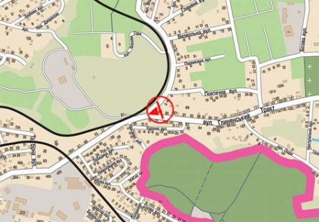 Билборд A в Львове, 3x6  Богданівська вул. — Глинянський Тракт вул. схема