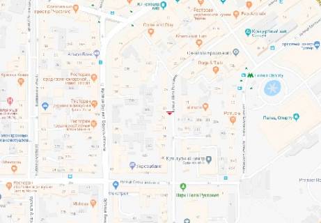 Бэклайт A в Киеве Шота Руставелі вул., 30 схема