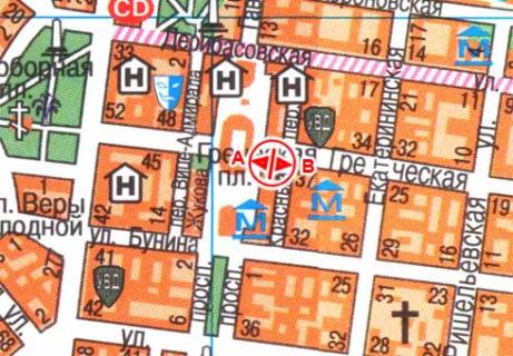 Сiтiлайт A у Одесі Греческая ул., № 39 А схема