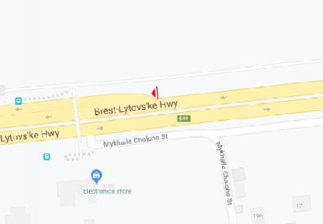 Білборд, Бігборд (Борд)  B у Києві, 3x6  Брест-Литовське шосе схема
