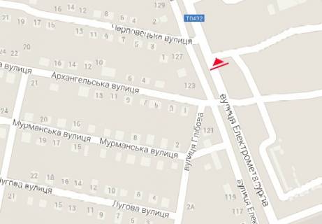Білборд, Бігборд (Борд)  B у Нікополі Електрометалургів пр., 125 схема