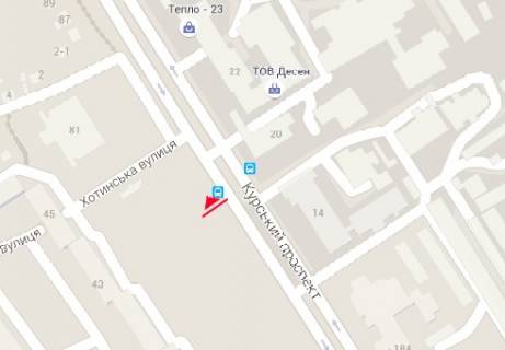 Білборд, Бігборд (Борд)  A у Сумах, 3x6  Курський просп., 39 схема