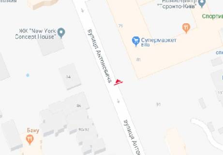 Скроллер A в Киеве Антоновича ул., 81 - 318040 схема