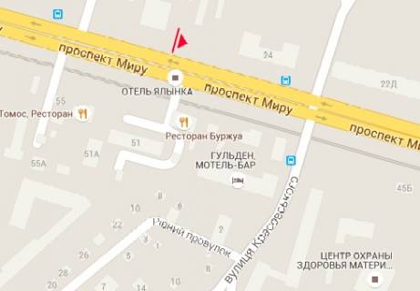 Билборд A в Житомире, 3x6  Миру просп., 24 схема
