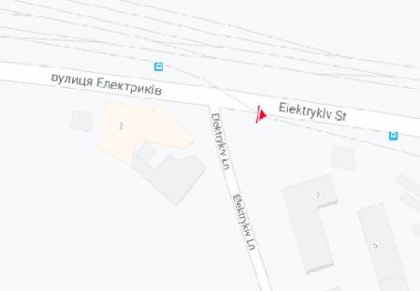 Билборд B в Киеве, 3x6  Електриків вул. - Електриків пров. схема