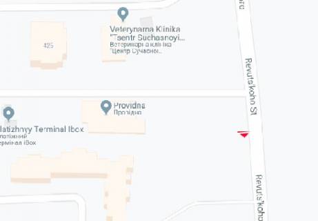 Билборд B в Киеве, 3x6  Ревуцького вул., 44 схема