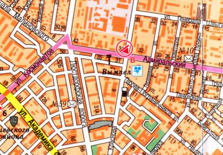 Призматрон, Призма B у Одесі, 3x6  Краснова ул.- Адміральський ін., 34 - 13256 схема