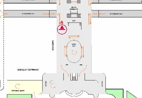 Нестандарт A в Киеве, 1x0.7  Конкорс (Південний термінал) схема