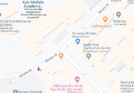 Беклайт A у Києві Контрактова пл., 2 схема