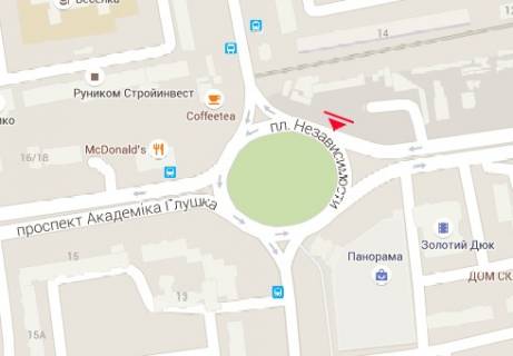 Призма A в Одессе Независимости пл. - Академика Глушко пр. - 320092 схема